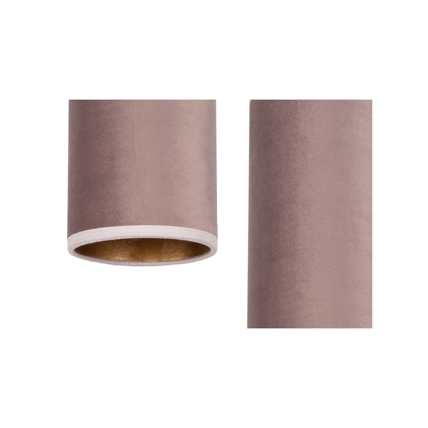 Luster na sajli AVALO 3xE27/60W/230V pauk roze/bakrena