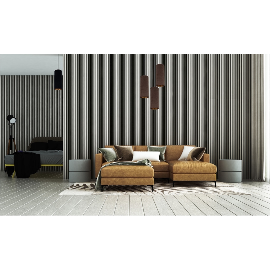 Luster na sajli AVALO 3xE27/60W/230V pr. 35 cm braon