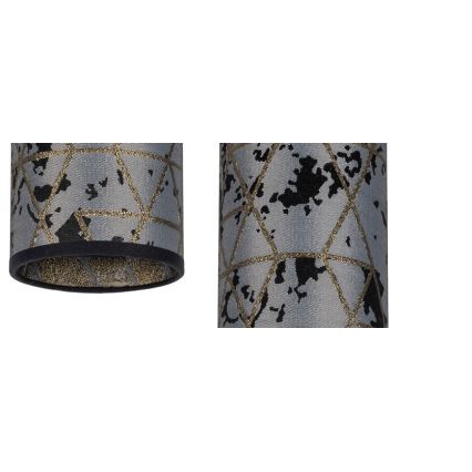 Luster na sajli AVALO 3xE27/60W/230V pr. 35 cm sivo/crno
