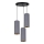 Luster na sajli AVALO 3xE27/60W/230V pr. 35 cm sivo