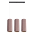 Luster na sajli AVALO 3xE27/60W/230V roze