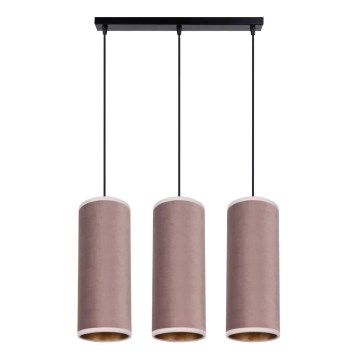 Luster na sajli AVALO 3xE27/60W/230V roze
