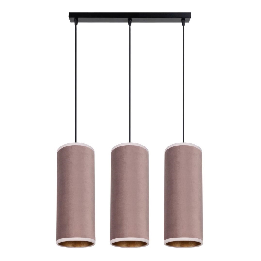 Luster na sajli AVALO 3xE27/60W/230V roze