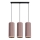 Luster na sajli AVALO 3xE27/60W/230V roze