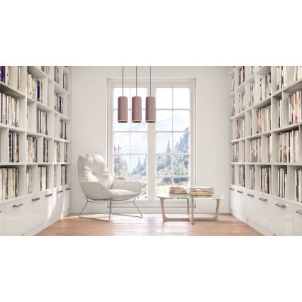 Luster na sajli AVALO 3xE27/60W/230V roze
