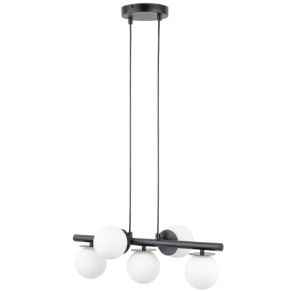 Luster na sajli AVOLA 5xG9/12W/230V crno