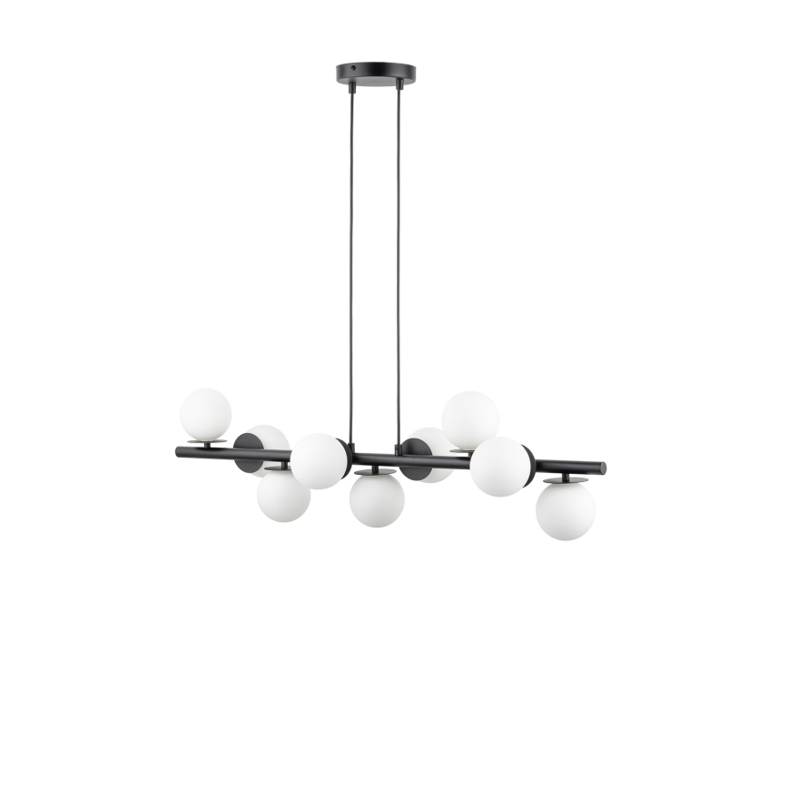 Luster na sajli AVOLA 9xG9/12W/230V crno