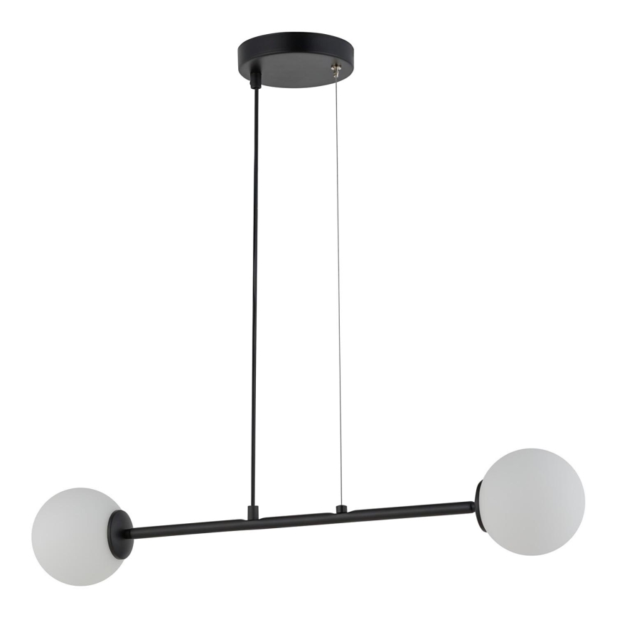 Luster na sajli BALANS 2xG9/12W/230V crno