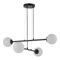 Luster na sajli BALANS 4xG9/12W/230V crno