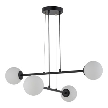 Luster na sajli BALANS 4xG9/12W/230V crno