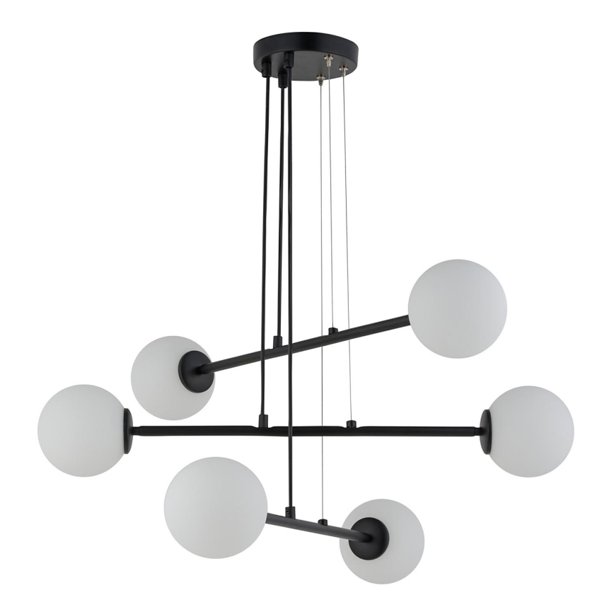 Luster na sajli BALANS 6xG9/12W/230V crno