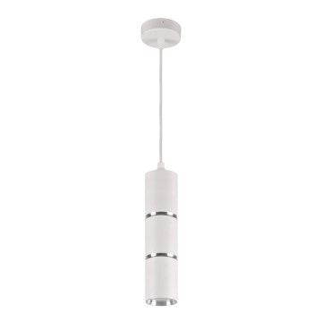 Luster na sajli BAMBOO 1xGU10/10W/230V bela