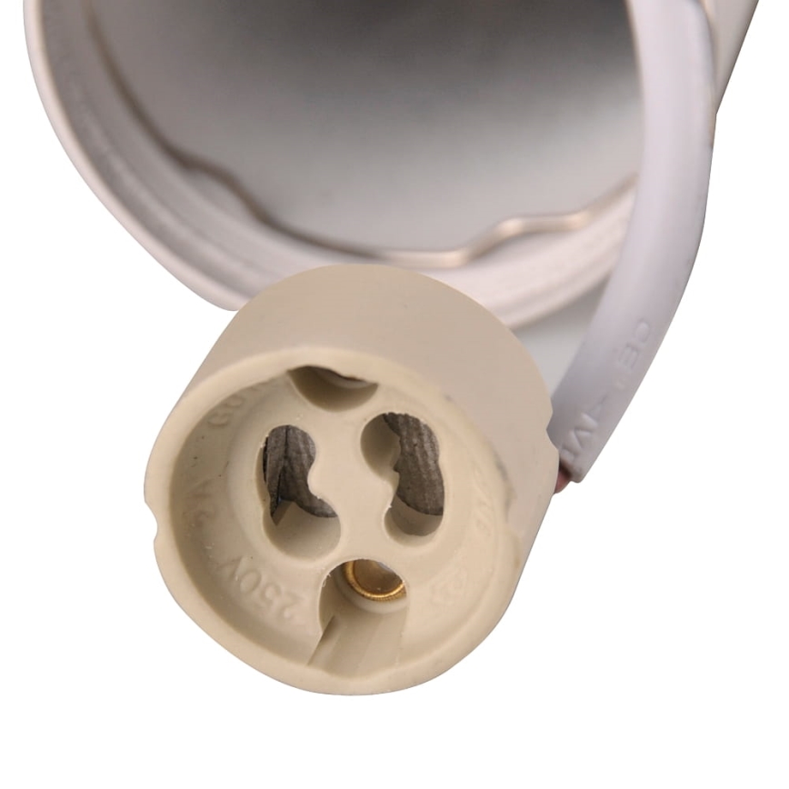 Luster na sajli BAMBOO 1xGU10/10W/230V bela