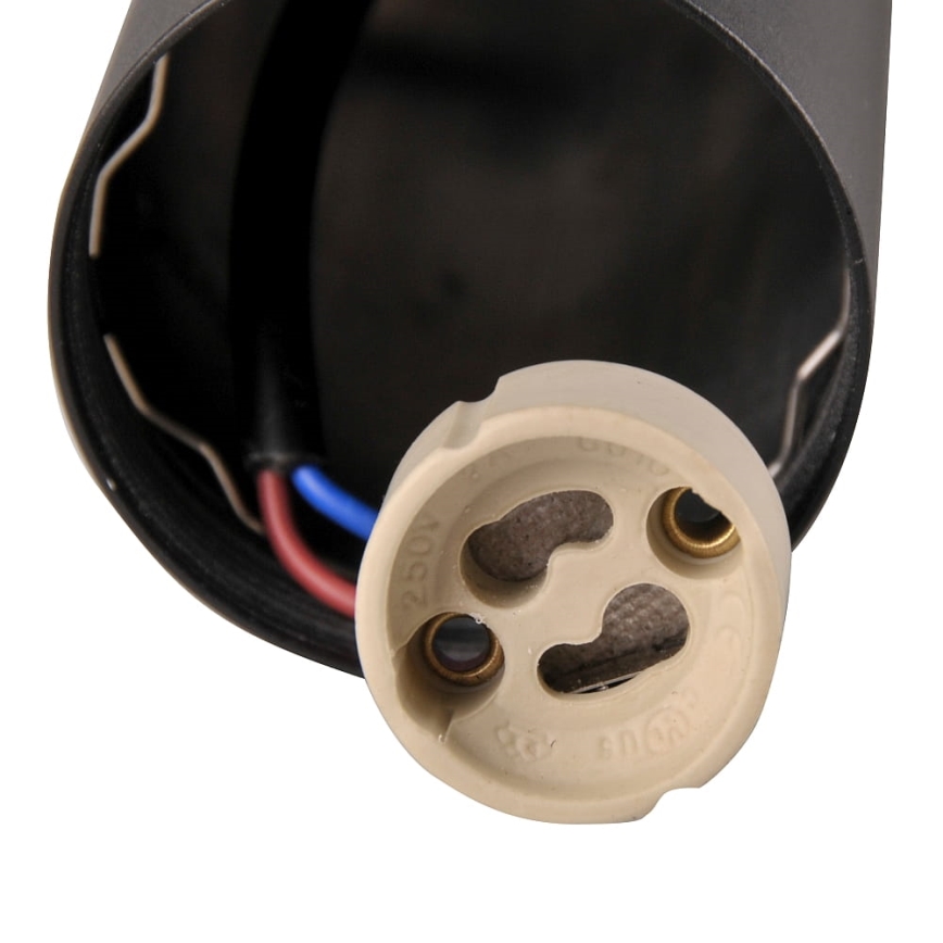 Luster na sajli BAMBOO 1xGU10/10W/230V crno