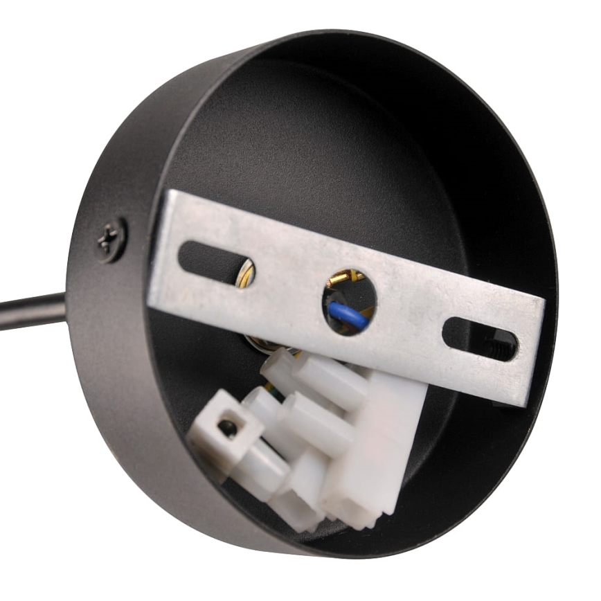 Luster na sajli BAMBOO 1xGU10/10W/230V crno