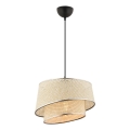 Luster na sajli BARETTE 1xE27/60W/230V krem/sjajni hrom
