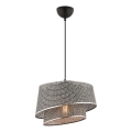 Luster na sajli BARETTE 1xE27/60W/230V siva/sjajni hrom