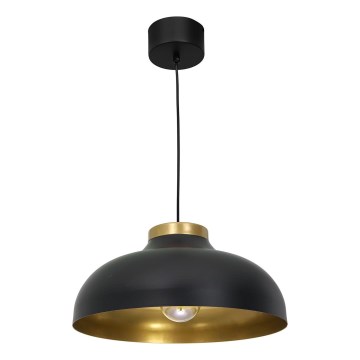 Luster na sajli BASCA 1xE27/60W/230V crno/zlatna