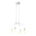 Luster na sajli BASSO 4xE27/40W/230V bela