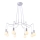 Luster na sajli BASSO 8xE27/40W/230V bela