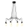 Luster na sajli BASSO 8xE27/40W/230V crno