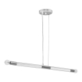 Luster na sajli BASTONE WHITE 2xE14/40W/230V bela/sjajni krom