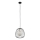 Luster na sajli BELL 1xG9/12W/230V pr. 24 cm crno/zlatna