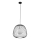 Luster na sajli BELL 1xG9/12W/230V pr. 33 cm crno/sjajni krom