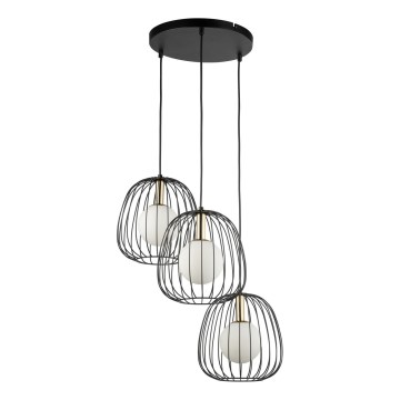 Luster na sajli BELL 3xG9/12W/230V crno/zlatna