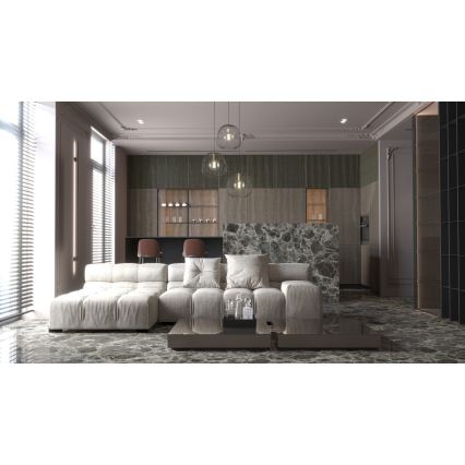 Luster na sajli BELL 3xG9/12W/230V crno/zlatna