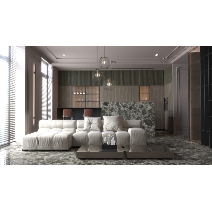 Luster na sajli BELL 3xG9/12W/230V crno/zlatna