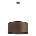 Luster na sajli BENITA 1xE27/40W/230V braon/hrast