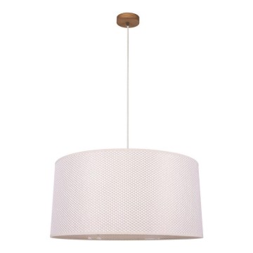 Luster na sajli BENITA 1xE27/40W/230V krem/hrast