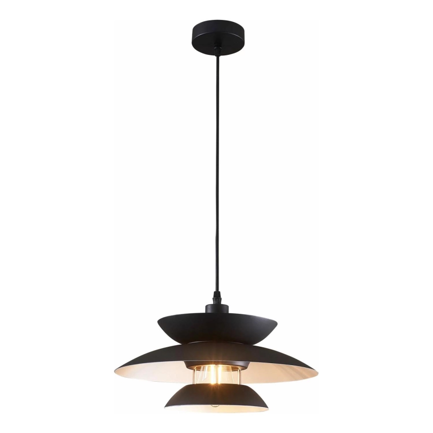 Luster na sajli BERIT 1xE27/20W/230V crno