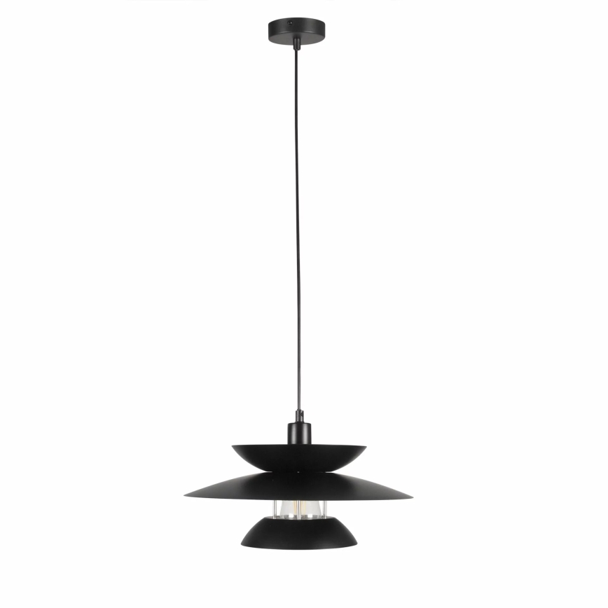 Luster na sajli BERIT 1xE27/20W/230V crno