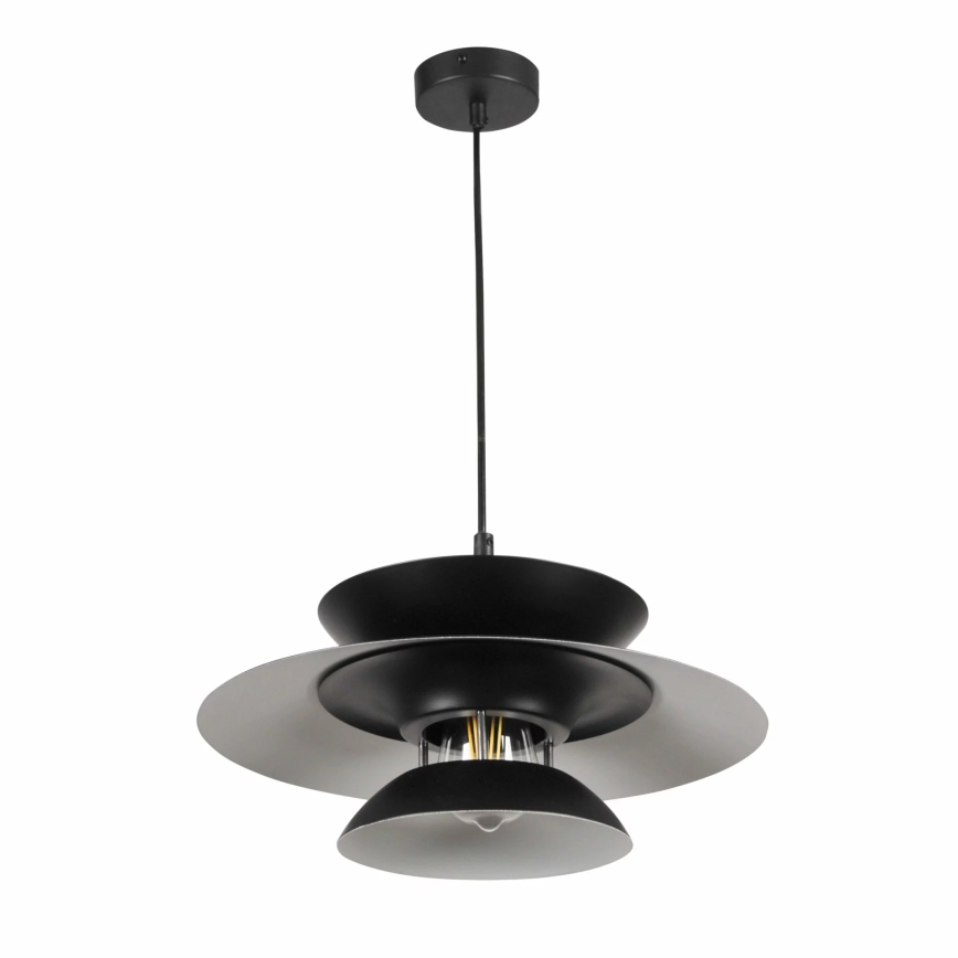 Luster na sajli BERIT 1xE27/20W/230V crno