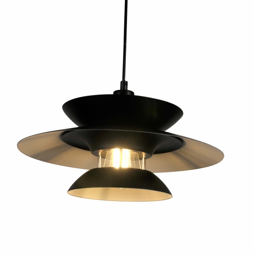 Luster na sajli BERIT 1xE27/20W/230V crno