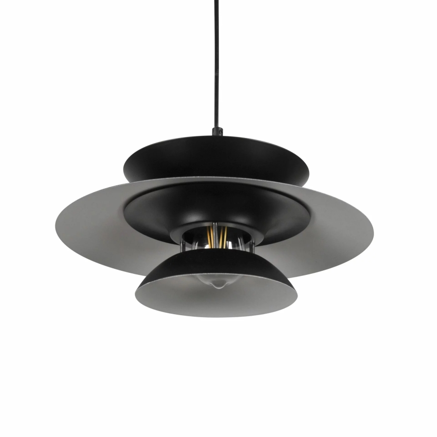 Luster na sajli BERIT 1xE27/20W/230V crno
