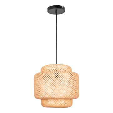 Luster na sajli BERTA 1xE27/20W/230V pr. 50 cm bambus