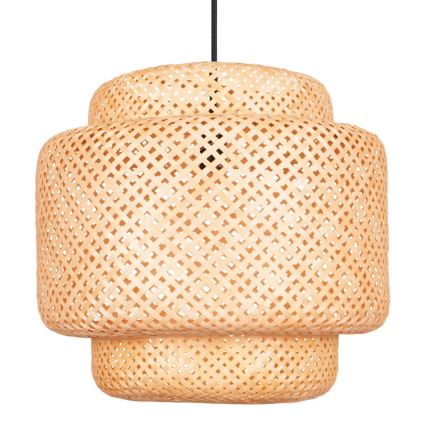 Luster na sajli BERTA 1xE27/20W/230V pr. 50 cm bambus