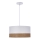 Luster na sajli BIANCO 1xE27/40W/230V bela/braon