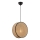 Luster na sajli BIG DRUM 1xE27/60W/230V braon/crna