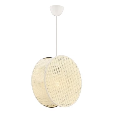 Luster na sajli BIG DRUM 1xE27/60W/230V krem boje