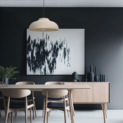 Luster na sajli BILBAO 1xE27/15W/230V pr. 40 cm bež