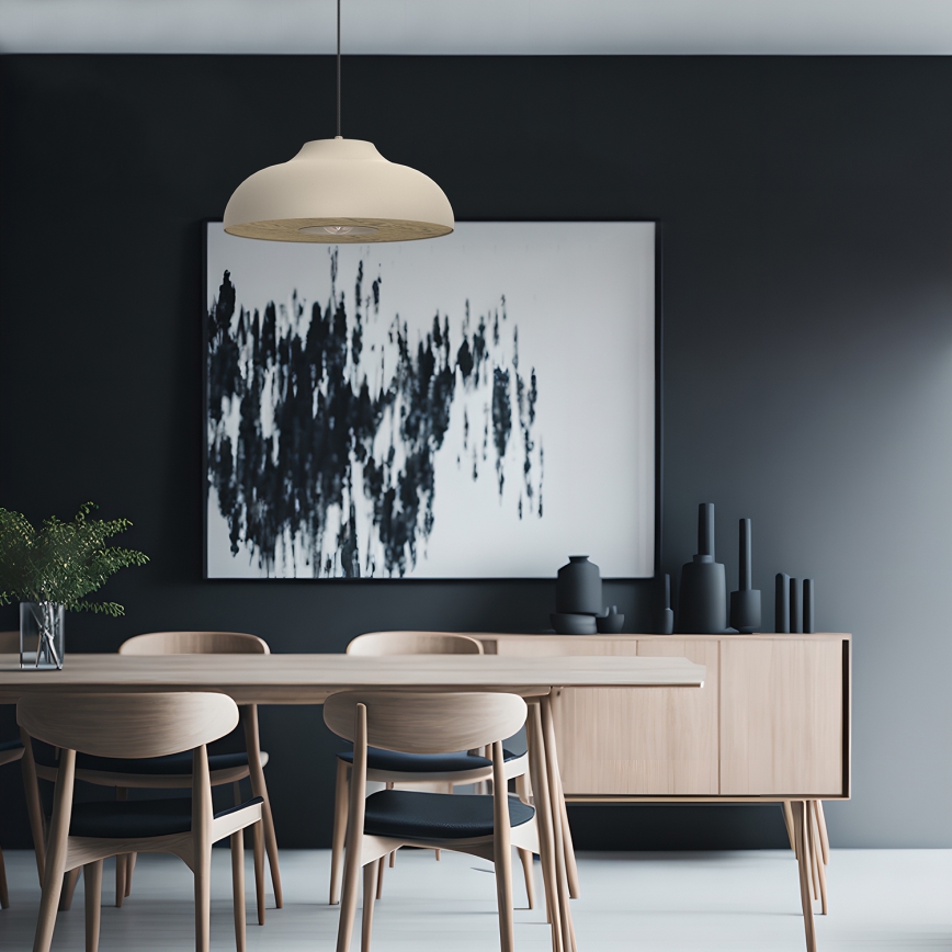 Luster na sajli BILBAO 1xE27/15W/230V pr. 40 cm bež