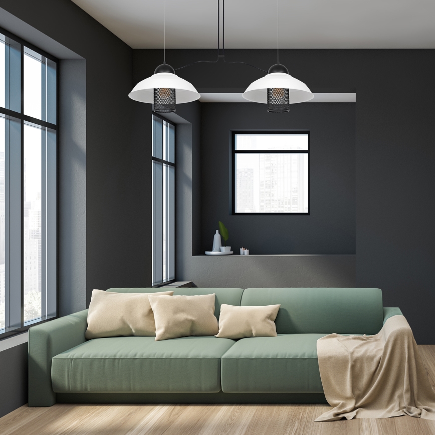 Luster na sajli BJORN 2xE27/60W/230V