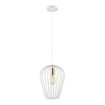 Luster na sajli BLANCHE 1xE27/11W/230V bela