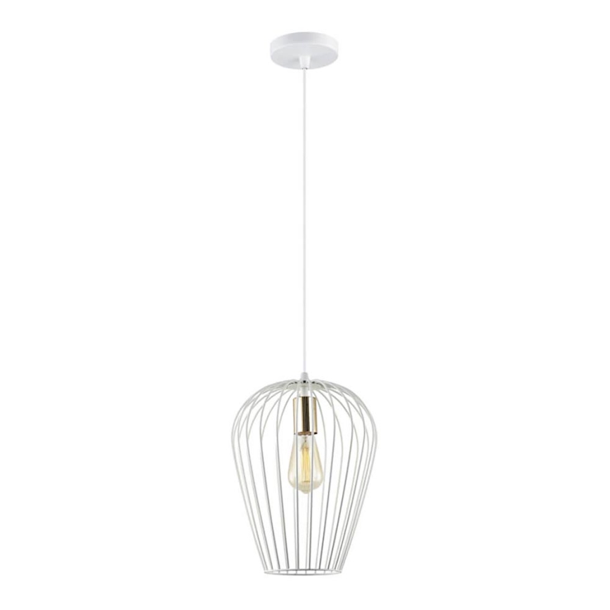 Luster na sajli BLANCHE 1xE27/11W/230V bela