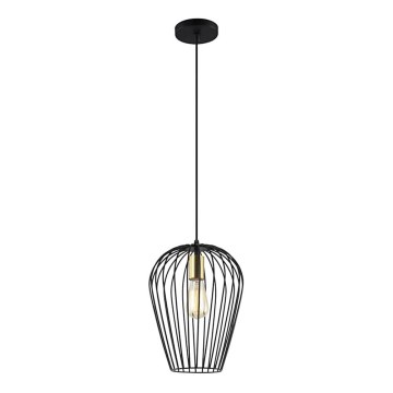Luster na sajli BLANCHE 1xE27/11W/230V crno