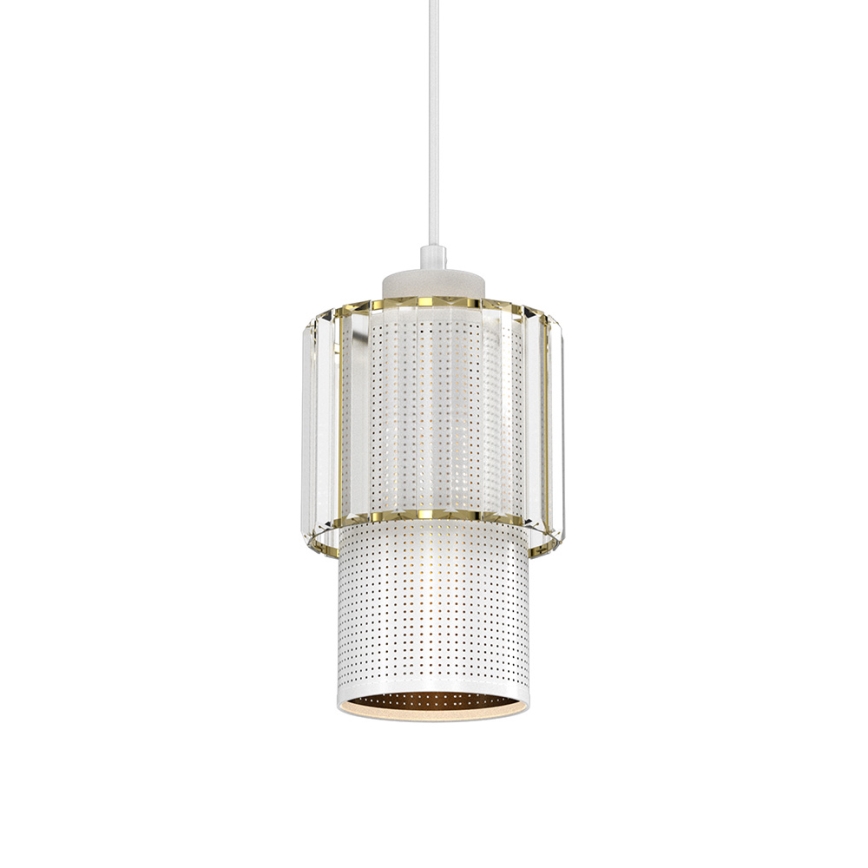 Luster na sajli BLANCO 1xE27/60W/230V bela